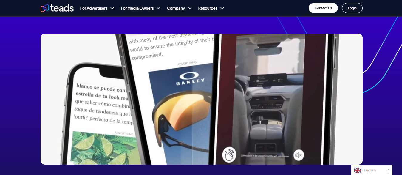 Teads — Global advertising platform site